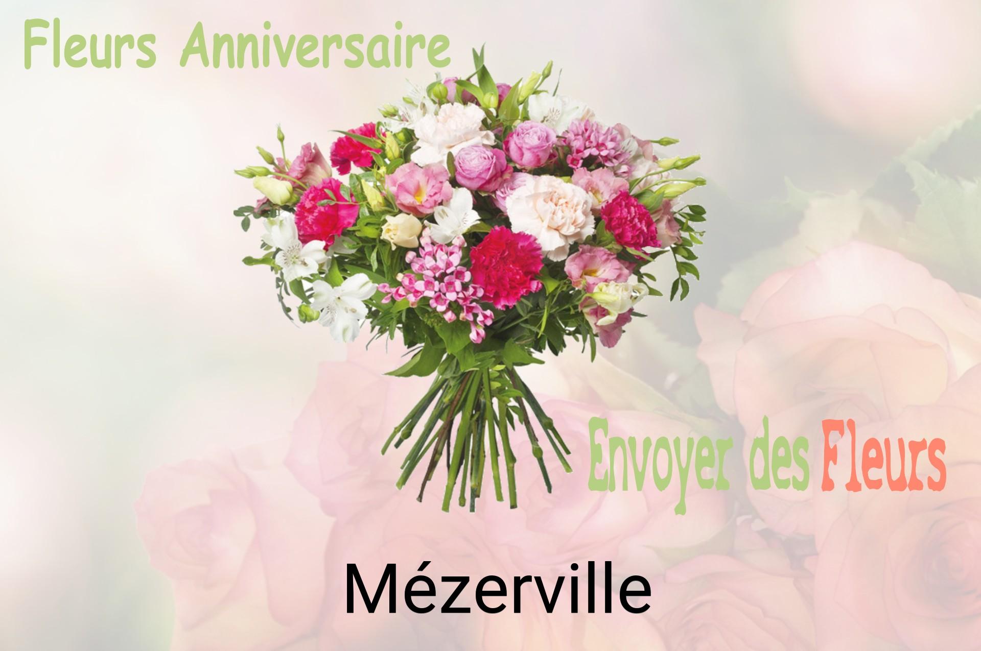 Bouquet de fleurs d’anniversaire livré à Mézerville