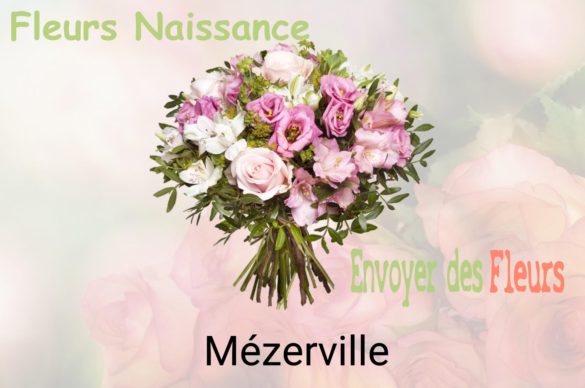 Bouquet de fleurs de naissance livré à Mézerville